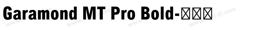 Garamond MT Pro Bold字体转换 Garamond MT Pro Bold字体转换